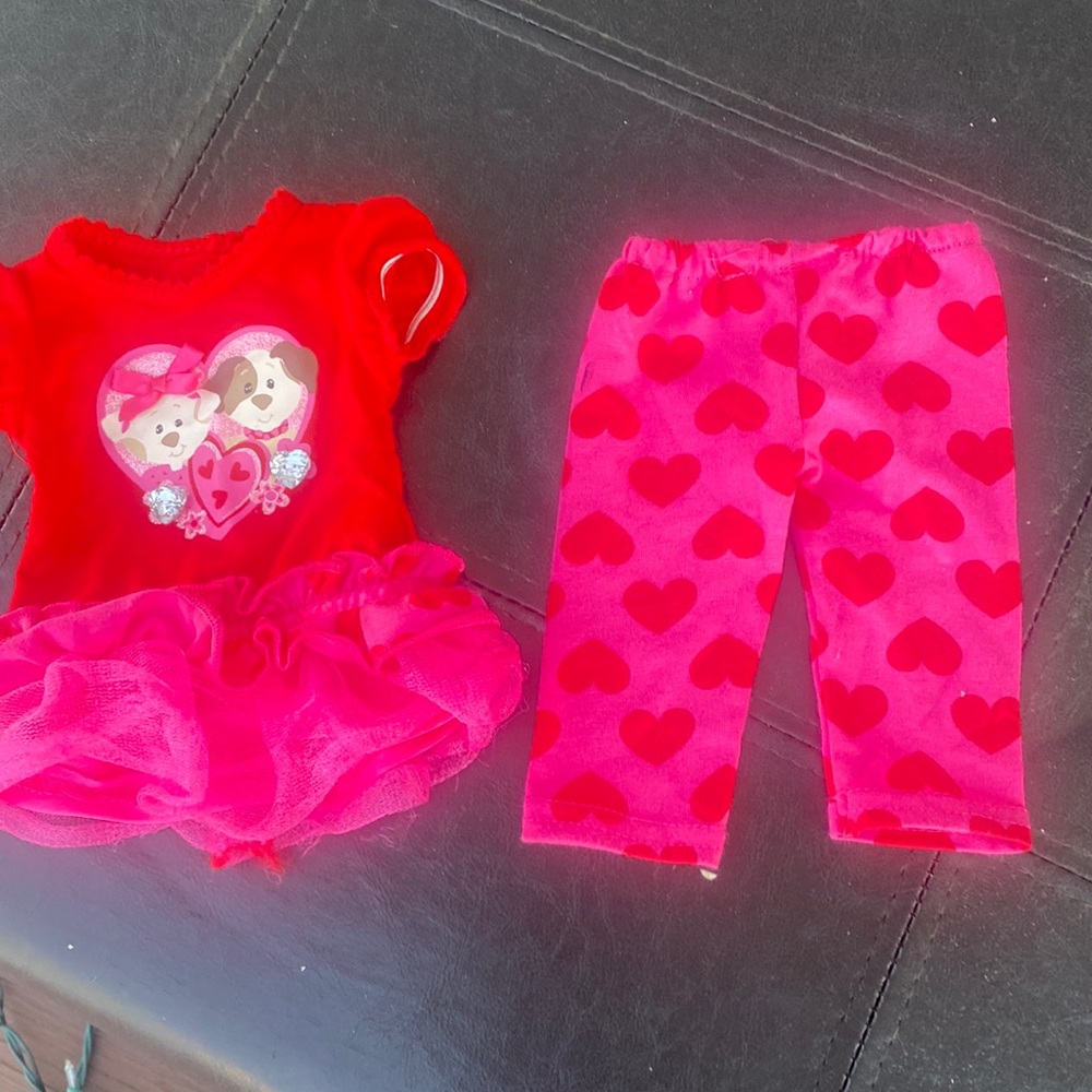 Amaricen Girl Doll Valintimes Day outfit
